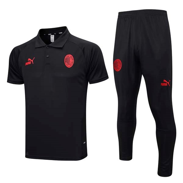 Polo AC Milan Conjunto Completo 2023-24 Negro 2